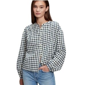 Gap Flannel Double-Button Top Sz XL